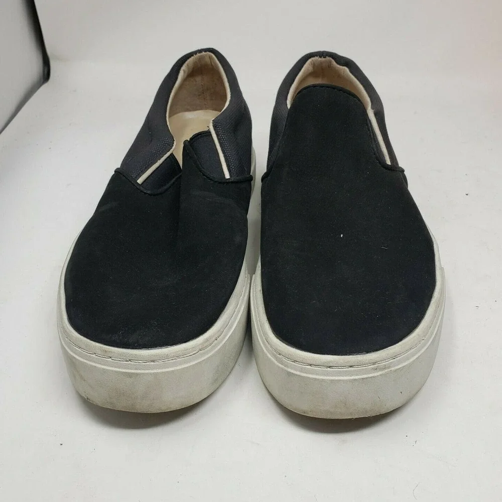 Saturdays NYC Men's Vass‎ Slip on Sneakers Black White Size 6